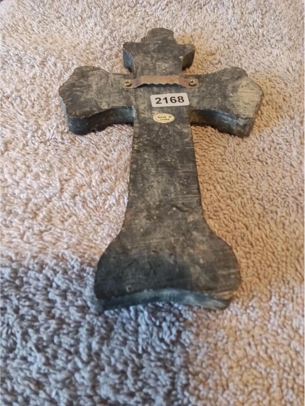 Ornate Decorative Cross Wall Hanging 7x4.5 - Picture 2 of 2